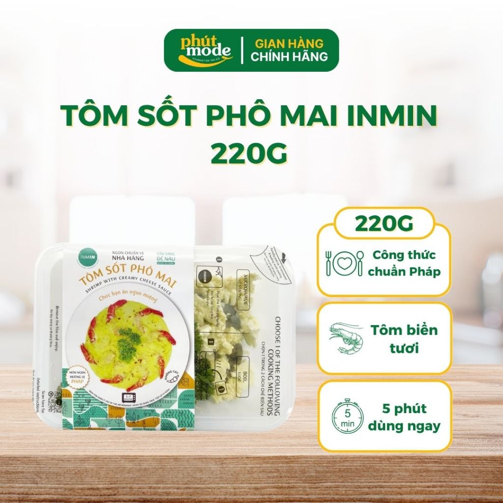 Tôm sốt INMIN FOOD các loại - Tôm chế biến sẵn thơm ngon thượng hạng