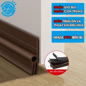 Ron Chặn Khe Cửa Dán Một Bên Phiên Bản Nâng Cấp 3 Lớp Giúp Ngăn Bụi Gió Và Cách Âm, Tích Hợp Sẵn Keo Dán Dễ Dàng Lắp Đặt