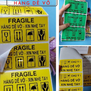 Combo 100 tem dán quay video kích thước 7x4cm phù hợp gói hàng nhỏ