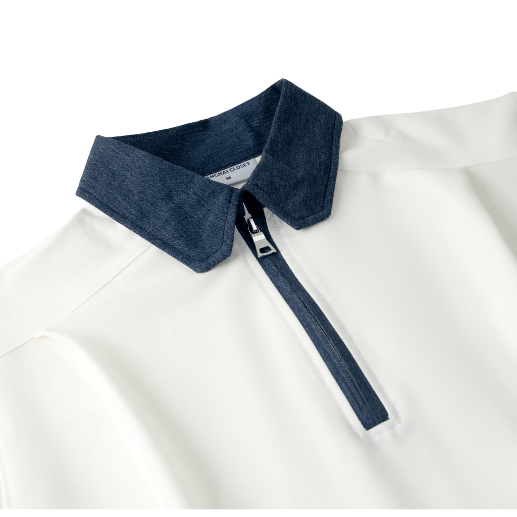[NEW] Áo Polo nam cao cấp PHỐI JEANS sợi vải Cool Touch Cotton, thanh lịch - SHINGHAI