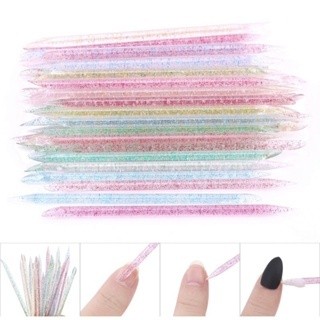 100 Keo nước mini, Dũa mini ,Dán silicon 24 móng dán tạm thởi, Que gỗ, Cây đẩy móng thủy tinh, Bông tẩm cồn