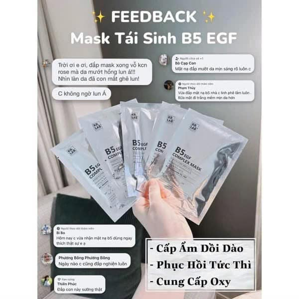 Combo 10 miếng mặt nạ KR.LAB B5 EGF COMPLEX MASK  Hàn Quốc