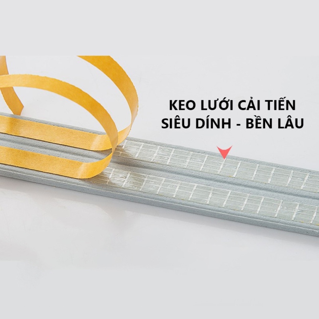 6 Mét Ron Chặn Khe Cửa, Miếng Nẹp Khung Cửa Chống Gió Lùa Cách Âm, Chống Va Đập