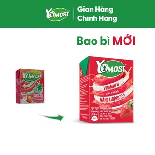 Thùng 48 Hộp Sữa chua uống Yomost vị dâu 100ml/hộp