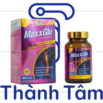 Viên uống MAXXGLU bổ sung glucosamine, hỗ trợ xương khớp - Hộp 60 viên