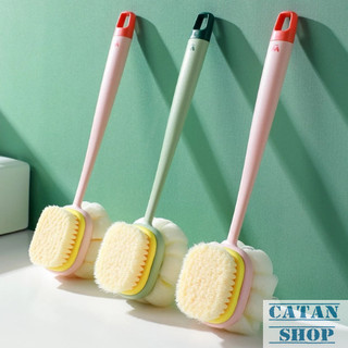 Cây Bông Chà Lưng Măng Cụt 2 Mặt Cọ Tạo Bọt Siêu Mịn Cán Dài Tạo Bọt Mịn Giúp Thư Giãn Cơ Thể Mỗi Khi Tắm Gội