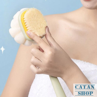 Cây Bông Chà Lưng Măng Cụt 2 Mặt Cọ Tạo Bọt Siêu Mịn Cán Dài Tạo Bọt Mịn Giúp Thư Giãn Cơ Thể Mỗi Khi Tắm Gội