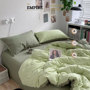 Bộ chăn ga gối cotton tici EMPIRE set 5 món ga trải giường bo chun drap đẹp - EMPIRE Bedding & Decor