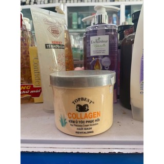 kem hấp + ủ tóc phục hồi topbest colagen 500ml mới