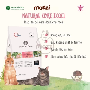 Thức ăn hạt hữu cơ Natural Core ECO C1 đa đạm cho mèo [500g - 800g - 5kg]
