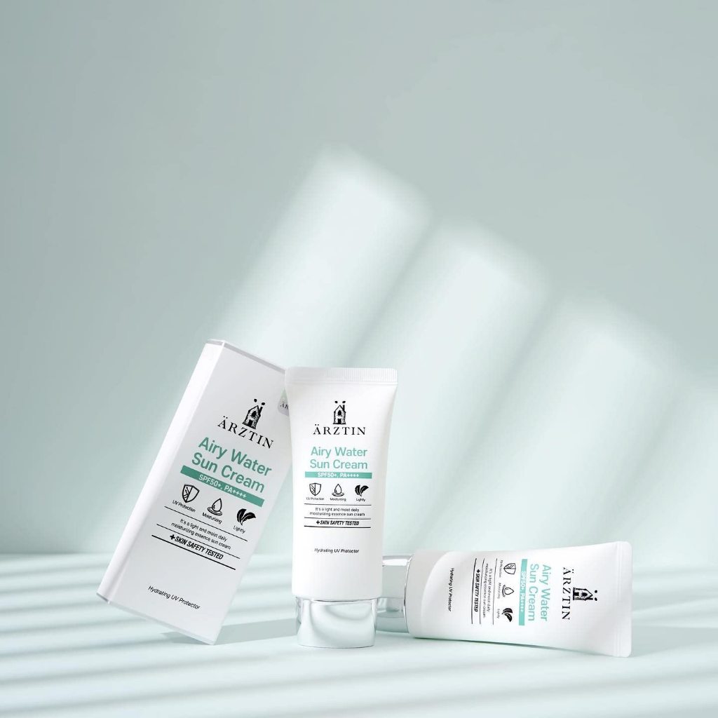 Kem chống nắng dưỡng ẩm ARZTIN AIRY WATER SUN CREAM SPF50+ PA++++ 60ml | DAMDAVN