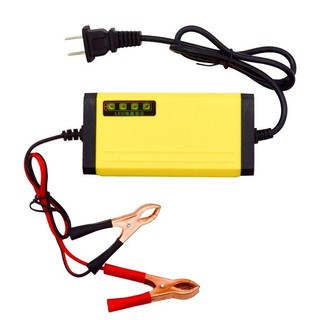 Bộ sạc pin tự động ngắt 12V 2Ah-20Ah cho xe máy và ô tô có đèn LED báo đầy pin AIMVUKES