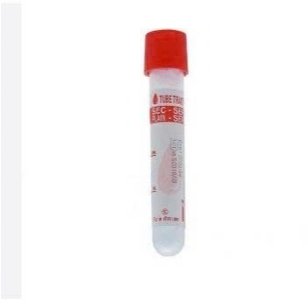 Bịch 500 Ống nghiệm Serum hạt to , ống nghiệm nắp đỏ HTM trong suốt dễ quan sát.