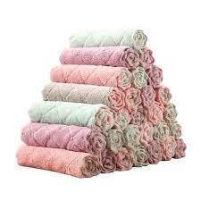 Khăn Lau Đa Năng 2 Mặt Kháng Khuẩn, Khăn Đa Năng Siêu Thấm Nước, Kích Thước 12x20
