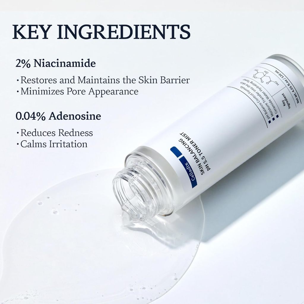 Xịt Dưỡng pH 5.5 Cân Bằng Da CELLADIX SKIN BALANCING PH 5.5 TONER MIST 120ml | DAMDAVN