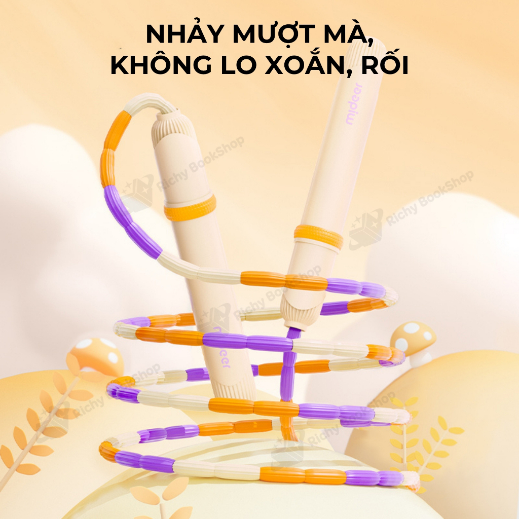 Dây nhảy thể dục chuỗi hạt chống rối Mideer Soft Beaded Jump Rope