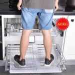 Kệ Bát Đĩa, Giá Bát Inox 304 Mã IV04 Lắp Tủ Dưới 2 Tầng Kéo Dẩy – Có Ray Trượt Giảm Chấn, Chịu Lực Tốt, Bảo Hành — ảnh 6
