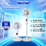 Quạt đối lưu tuần hoàn không khí FUJIHOME CF201 Nhập Khẩu, quạt mát cây đứng 8 chế độ gió điều khiển từ xa, đảo 4 chiều — ảnh 1