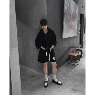 Áo basic hoodie MMESTLINE form Boxy chất vải nỉ 2 da mịn cao cấp