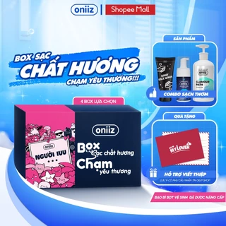 Quà tặng nam giới - Box sạc chất hương Oniiz - Sữa tắm hương nước hoa, bọt vệ sinh nam giới, quà tặng sữa rửa mặt