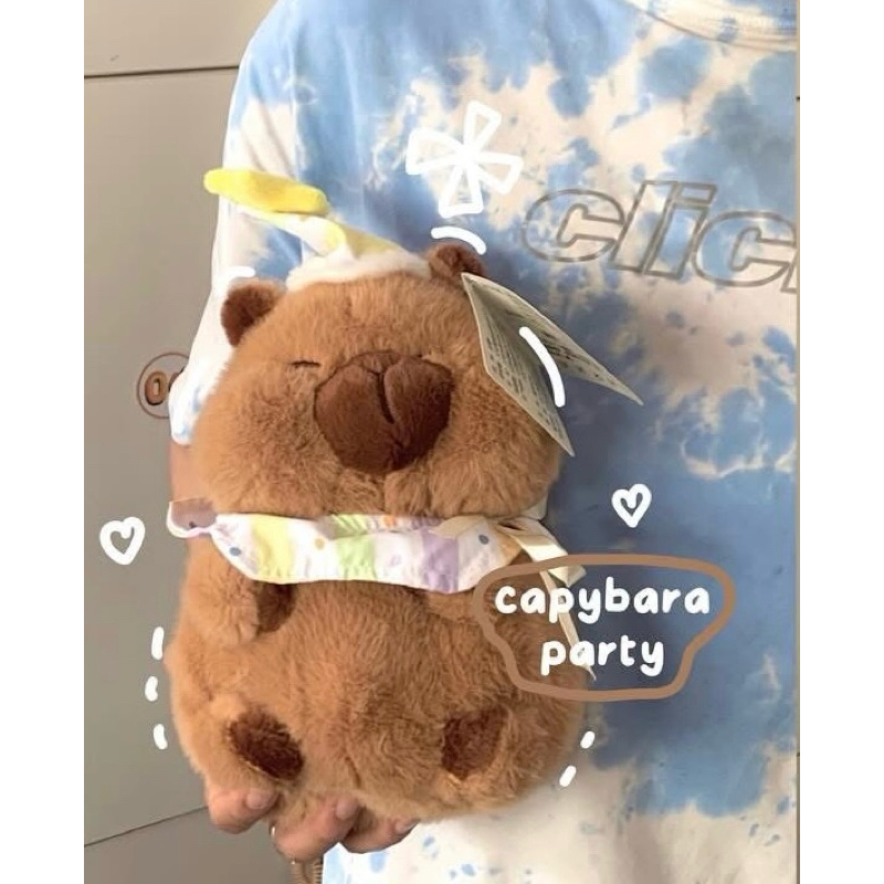 Gấu Thú Bông Cáo Gấu Khỉ Capybara Cún Teddy Party Đội Nón Sinh Nhật Quà Tặng Độc Đáo Lông Xù Siêu Mềm Mịn Siêu Dễ Thương