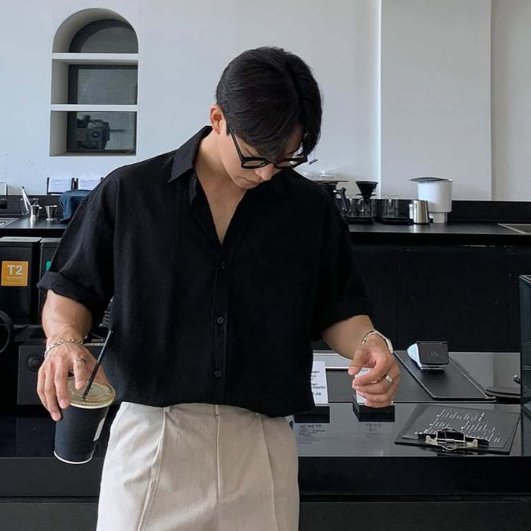 Áo Sơ Mi Nam Linen Cộc Tay Đi Biển Cổ Bẻ Thời Trang Thoáng Mát Mùa Hè Halley A42