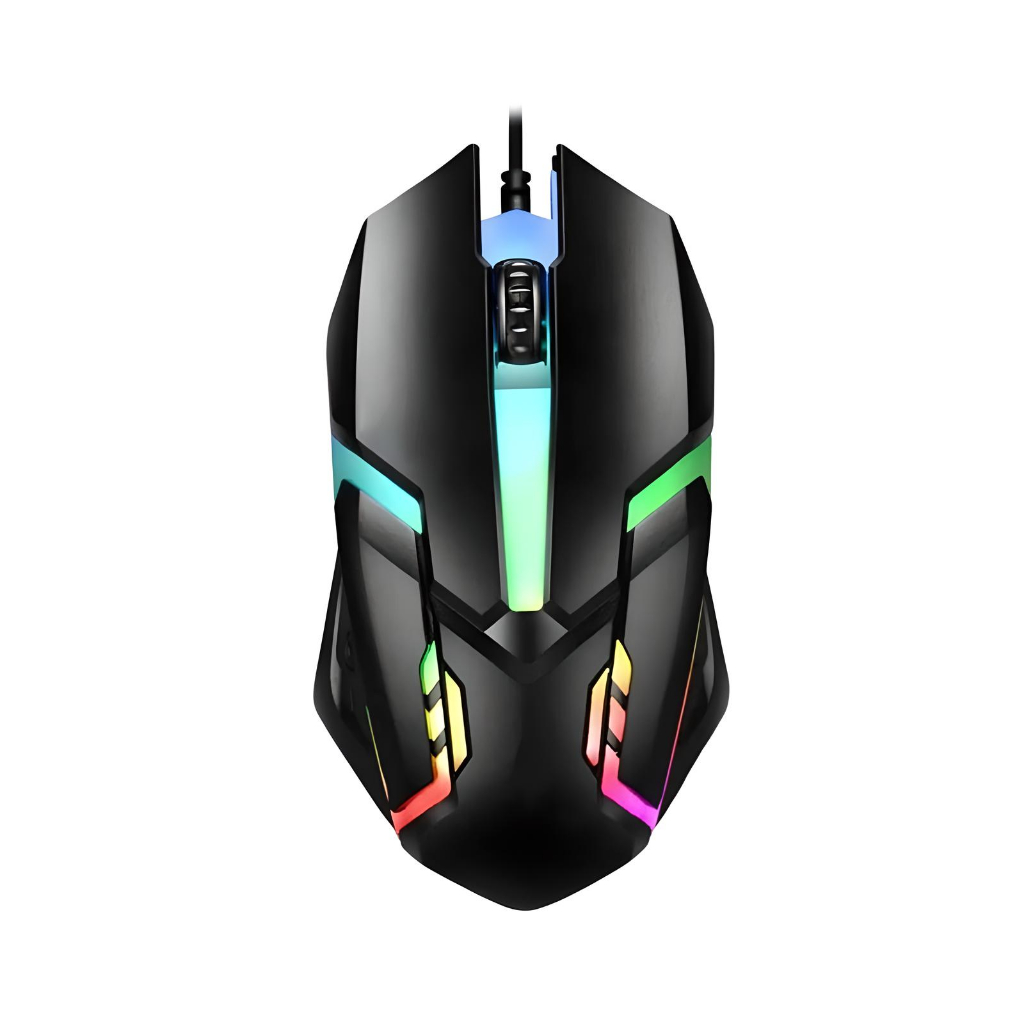 Chuột chơi Game có dây USB, LED RGB  1200dpi 3 Nút, Phím Tắt , BH 2 năm