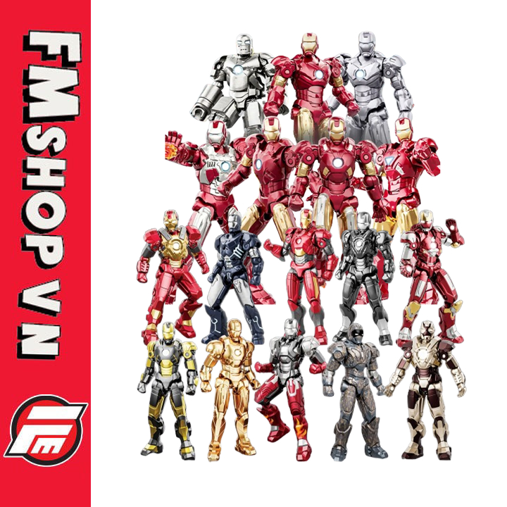 Mô Hình Lắp Ráp Marvel Figure Splicing Iron Man
