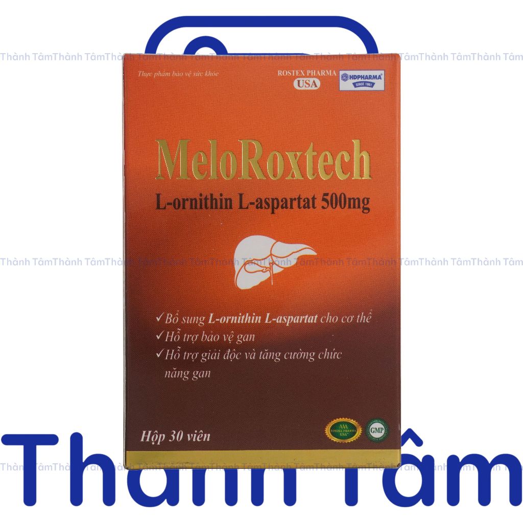 Viên uống bổ gan MeloRoxtech hỗ trợ làm mát gan, bảo vệ gan - Hộp 30 Viên