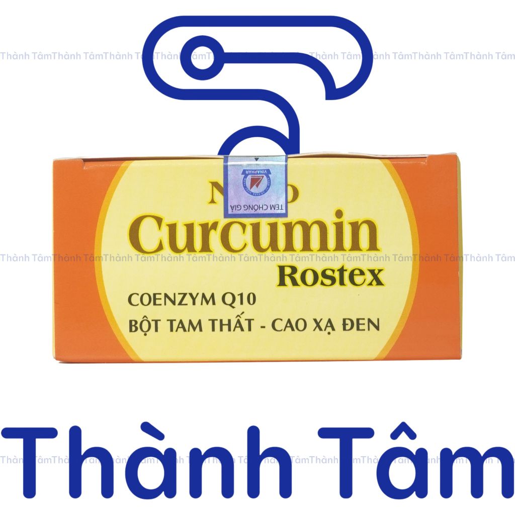 (Vỉ) Viên uống NGHỆ NANO CURCUMIN ROSTEX 30V giảm viêm loét dạ dày, tá tràng, trào ngược thực quản