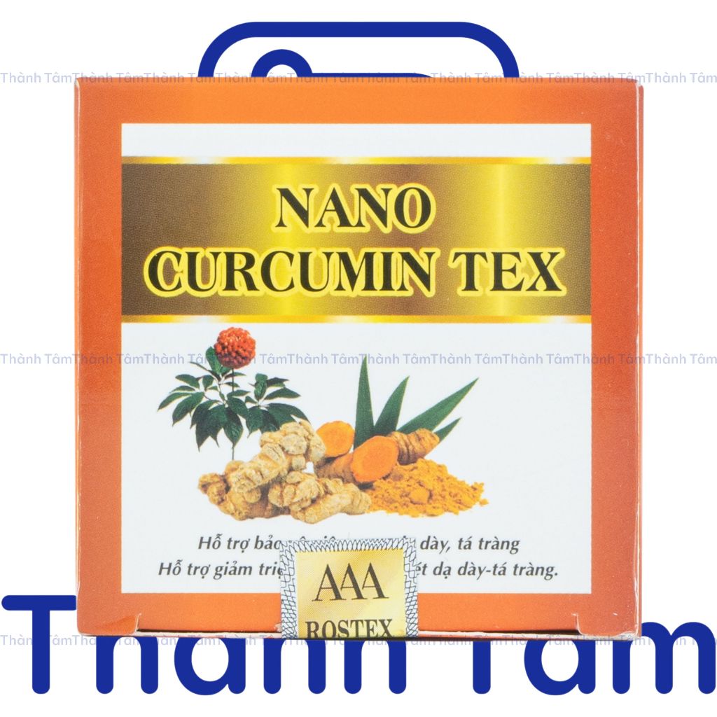 (Chai) Viên uống NGHỆ NANO CURCUMIN TEX 30V giảm viêm loét dạ dày tá tràng, đầy hơi, khó tiêu