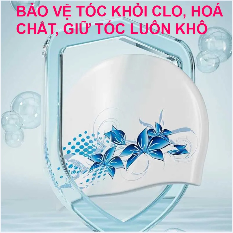 Mũ bơi silicon nữ SPORTY CA65 đàn hồi cao, co giãn tốt, chống thấm nước, dễ dàng sử dụng