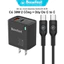 Bộ Sạc Nhanh 30W Basefast 2 Cổng Type-C Và USB Cho 15/16/17/Samsung/Oppo/Xiaomi
