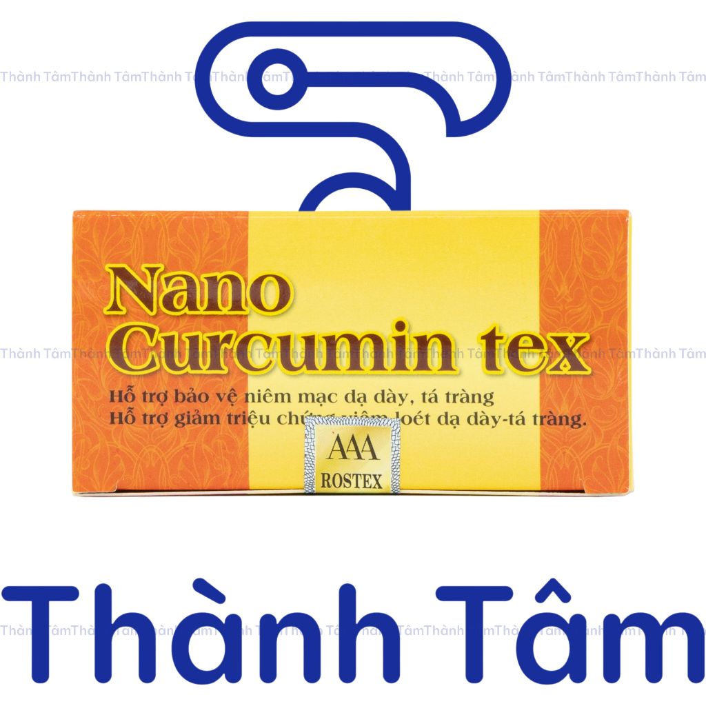 (VỈ) Viên uống dạ dày NGHÊ NANO CURCUMIN TEX bột tam thất, cao xạ đen, giảm viêm loét dạ dày tá tràng, đầy hơi - 30v