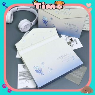 Sổ Đựng Card A4 Binder Lưu Trữ Ảnh Album Nắp Gài Nam Châm Xanh Pastel Timo VPBL34