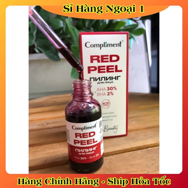 [CHÍNH HÃNG] Serum Red Peel Compliment AHA 30% + BHA 2% Cải thiện làn da, se khít chân lông 27ml của Nga