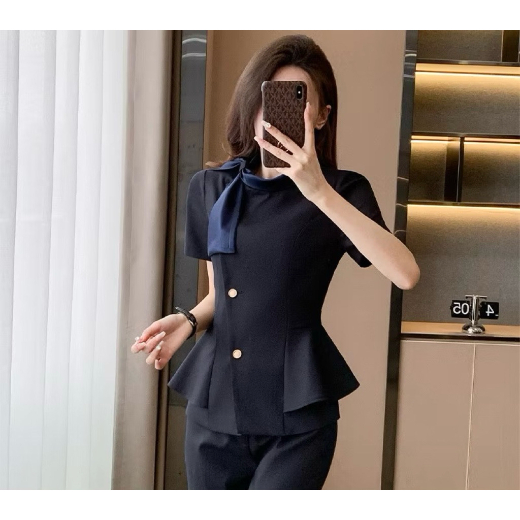 Đồng phục VEST quản lý lễ tân spa,thẩm mỹ viện chất liệu cotton lạnh hàng thiết kế cao cấp
