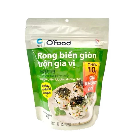 COMBO 4 rong biển giòn trộn gia vị O'food gói 40g