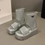 Giày Sandal Cổ Cao Lỗ Thoáng Khí Đế Dày 7cm Cá Tính Hàng QC