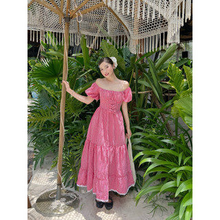 Váy Caro Sunny Dress Dáng Dài Tiểu Thư DamibyQuynh