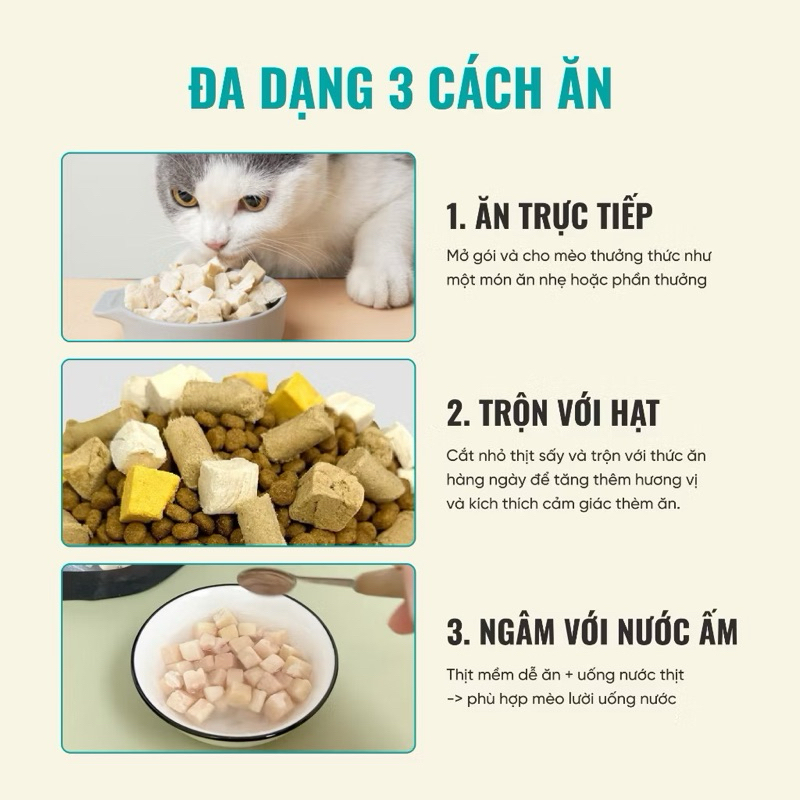 Thịt Sấy Cho Mèo Cao Cấp Bite Of Wild 40g