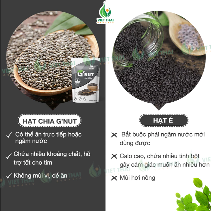 Hạt Chia G'Nut Đầy Đủ Hoá Đơn VAT - Hạt Chia Đen Chính Hãng Ăn Kiêng Detox 500G Việt Thái Organic – 5