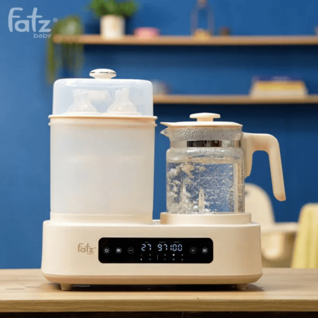 Máy Tiệt Trùng Sấy Khô, Hâm Sữa Và Đun Nước Pha Sữa Fatz Baby Multimax 12 FB9503KB Bảo Hành 12 Tháng