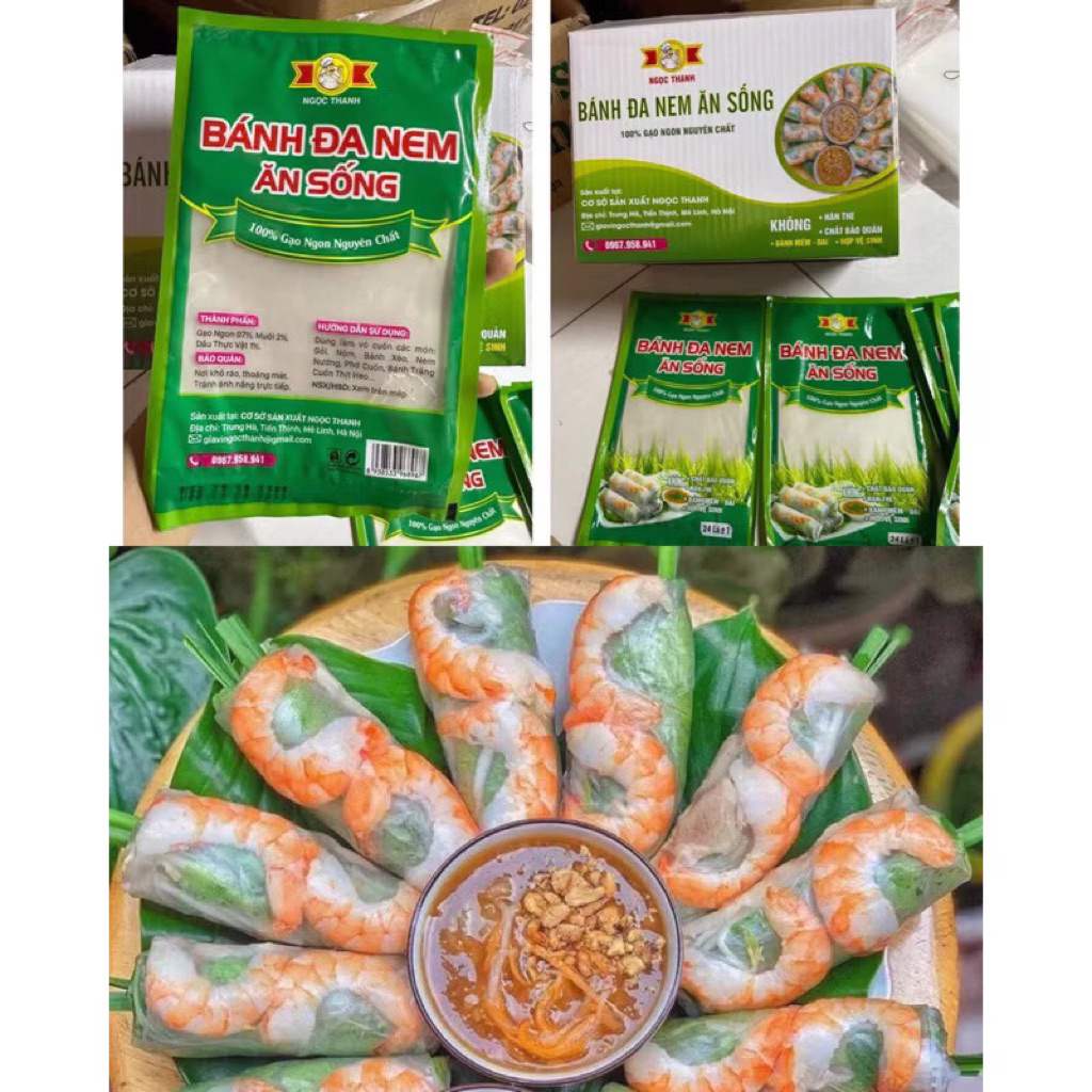 Bánh đa nem cuốn gỏi ăn sống | Shopee Việt Nam