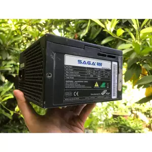 Bộ nguồn máy tính Công suất thực SAGA 400 W có 1 nguồn phụ 8 Pin cắm Card VGA
