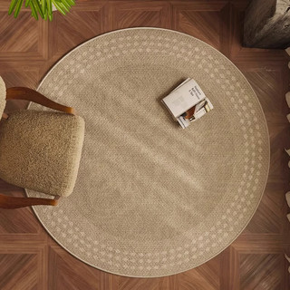 Thảm Tròn Trang Trí Đế Cao Su Chống Trượt – Màu Sắc Nhã Nhặn, Decor Nhà Cửa Cực Xinh