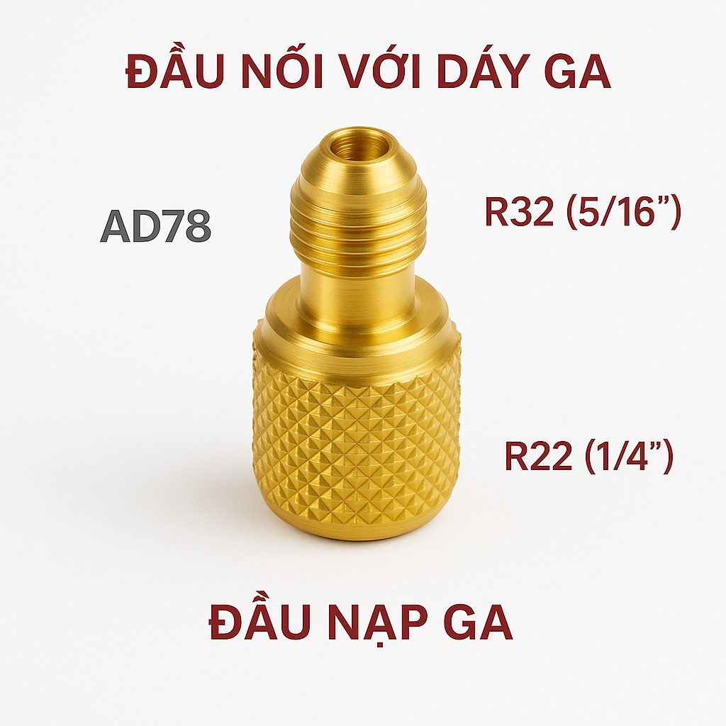 ĐẦU CHUYỂN CỔNG NẠP GA 5/16" --> 1/4" CPS USA AD78