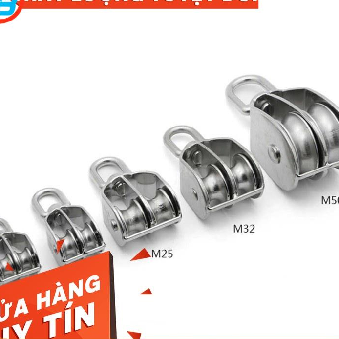 Ròng Rọc INOX 304 Đơn và Đôi [SIÊU RẺ] - Cáp Thép Sài Gòn | Shopee Việt Nam