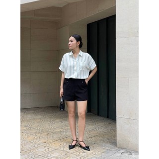 Quần Short Nữ Dáng A Có Cạp Quần Đùi Nữ VIEN TRAN V64S25H004