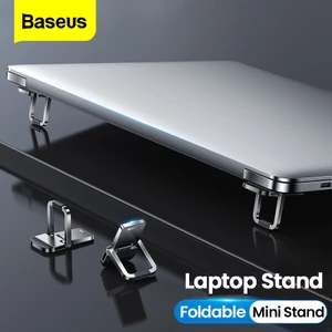 BASEUS Bộ 2 giá đỡ laptop mini Baseus mỏng có thể gập lại Giá đỡ bàn phím nhôm cho Macbook Xiaomi Notebook